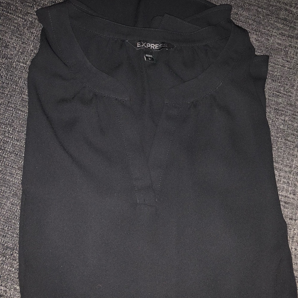 Express Black Long Sleeve Blouse